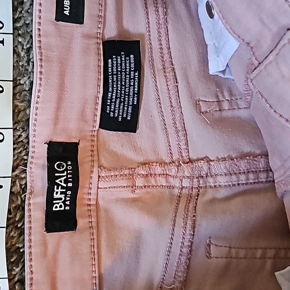 STUNNING BUFFALO DAVID BITTON AUBREY PINK SKINNY ANKLE JEANS - Picture 4 of 9